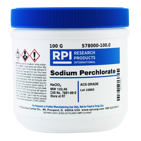 Rpi Sodium Perchlorate, ACS Grade, 100 G S78000-100.0